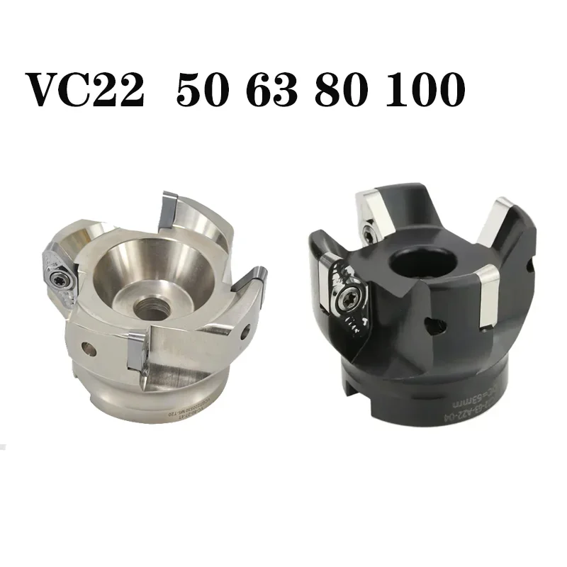 VC22 50 63 80 Steel Fast Feed Milling Cutter Head for Cutting Milling Cutter Rod Milling Cutter Head VCGT220530 Blade