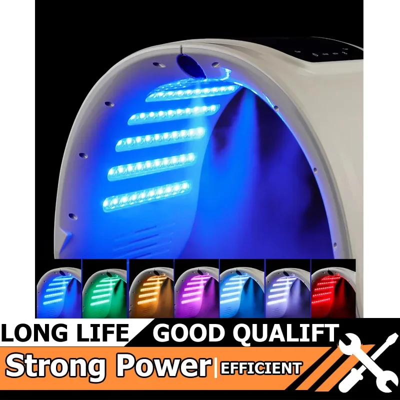 LED 7-kleuren fotonmachine met nano-spray Huid Hydraterend gezichts- en lichaamsmasker Salon SPA Thuisgebruik Huidverjonging Acne Huidverzorging