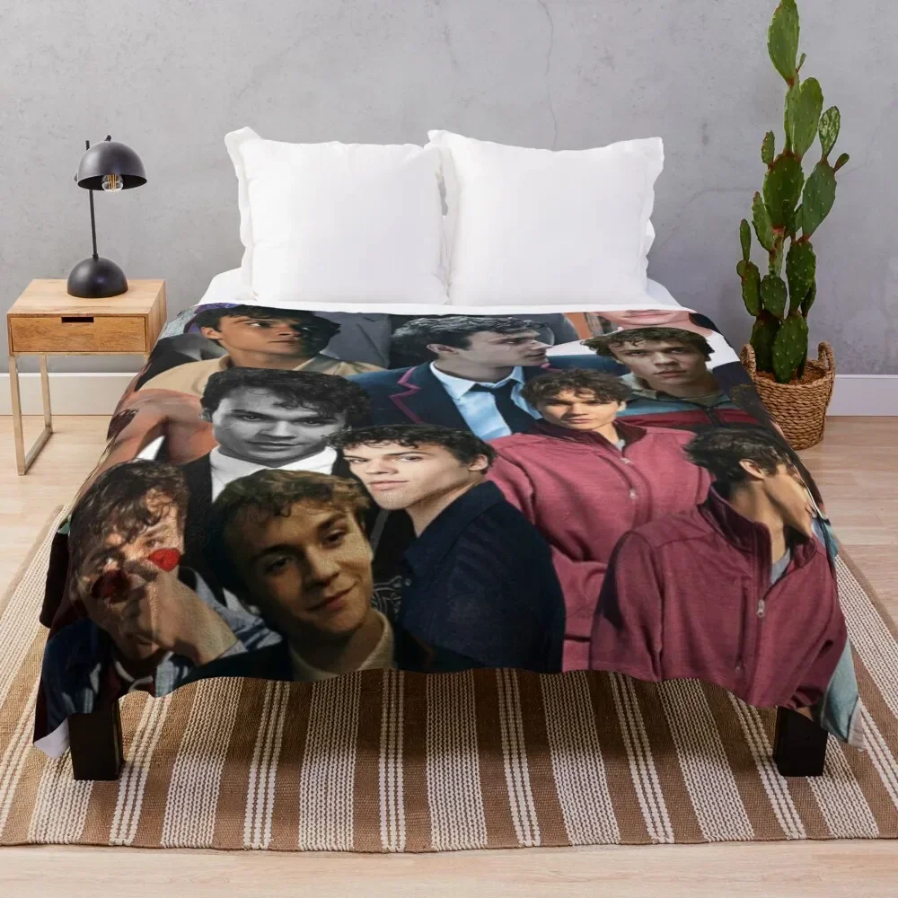 

benjamin wadsworth photo collage Throw Blanket Soft Sherpa Fleece Warm Blanket for Winter