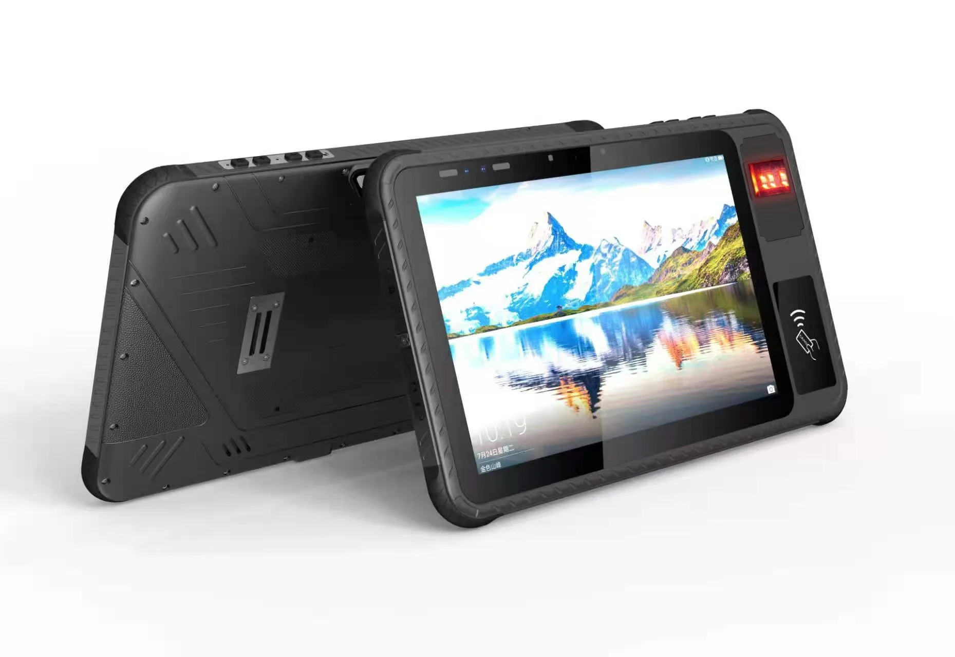 Tablet Industrial Robusto OEM Q102 à Prova d'Água com Tela Sensível ao Toque de 10.1 Polegadas, Leitura de RFID sob Luz Solar, Painel Android em Promoção