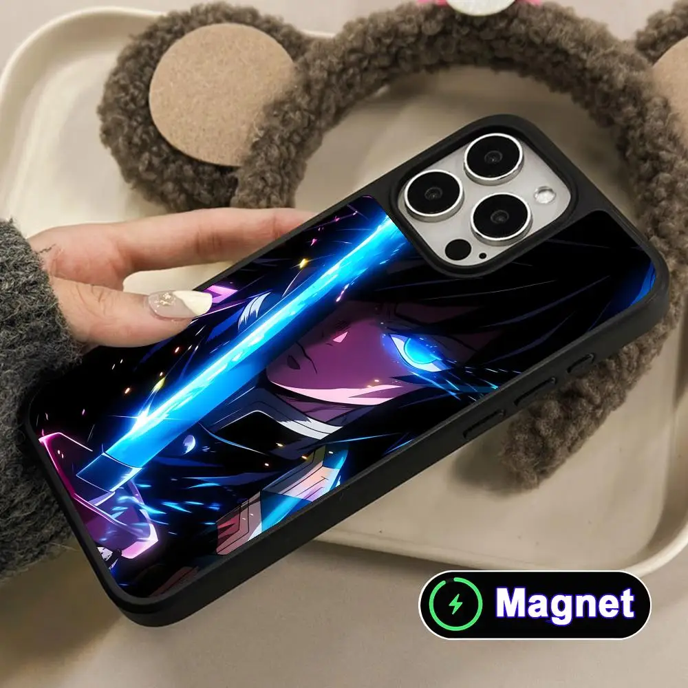 

Blade Extinction Giyu Phone Case for iPhone 17 16 15 14 13 12 11 Air Pro Max Plus Matte Surface Magnet Cover
