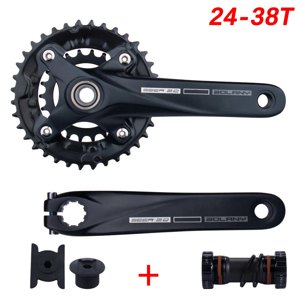 Fahrrad Kurbel 36T 22-36T 24-38T Bolany 104BCD Hohl Kurbel MTB Kurbel 170mm integrierte Kurbel Kettenblatt – Detail 7