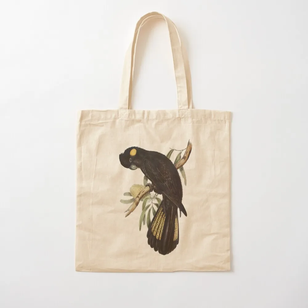 Yellow-tailed Black Cockatoo (Calyptorhynchus funereus) Tote Bag Women's shopper bag shopper bag women canvas Women's shopper