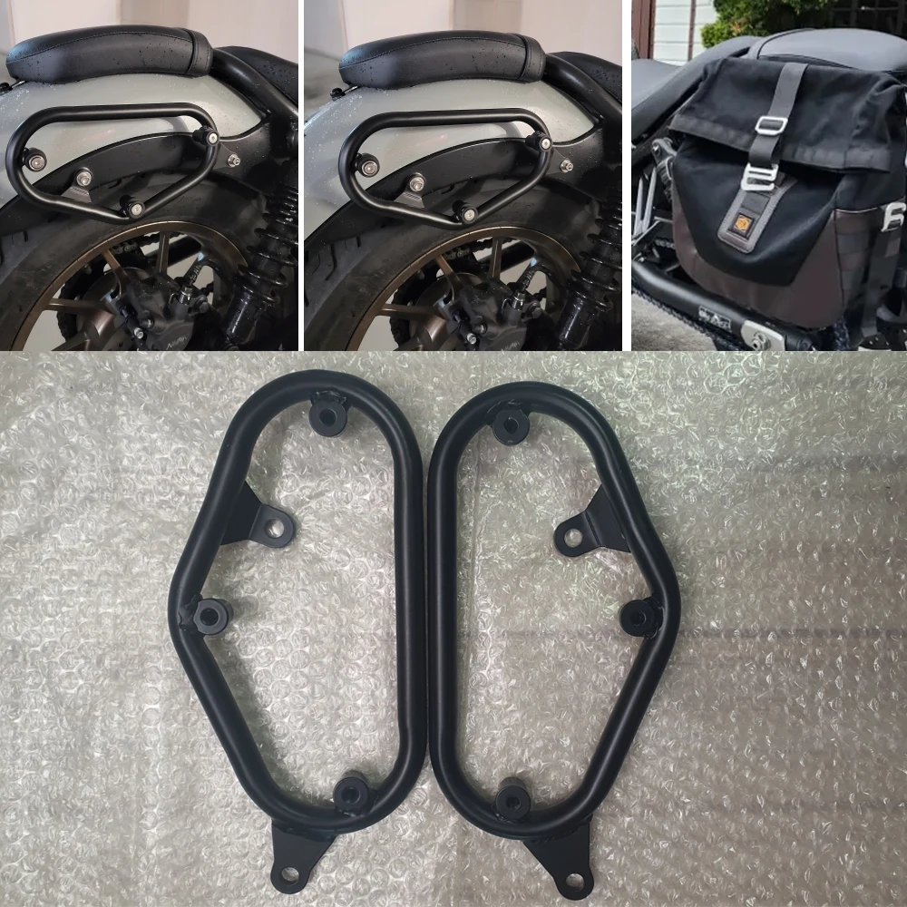 Motorbike Saddle Bag Side Mount Support Bar Luggage Rack Bracket Holder for Honda Rebel CM 300 CMX 500 CMX300 CMX500 CM300 CM500