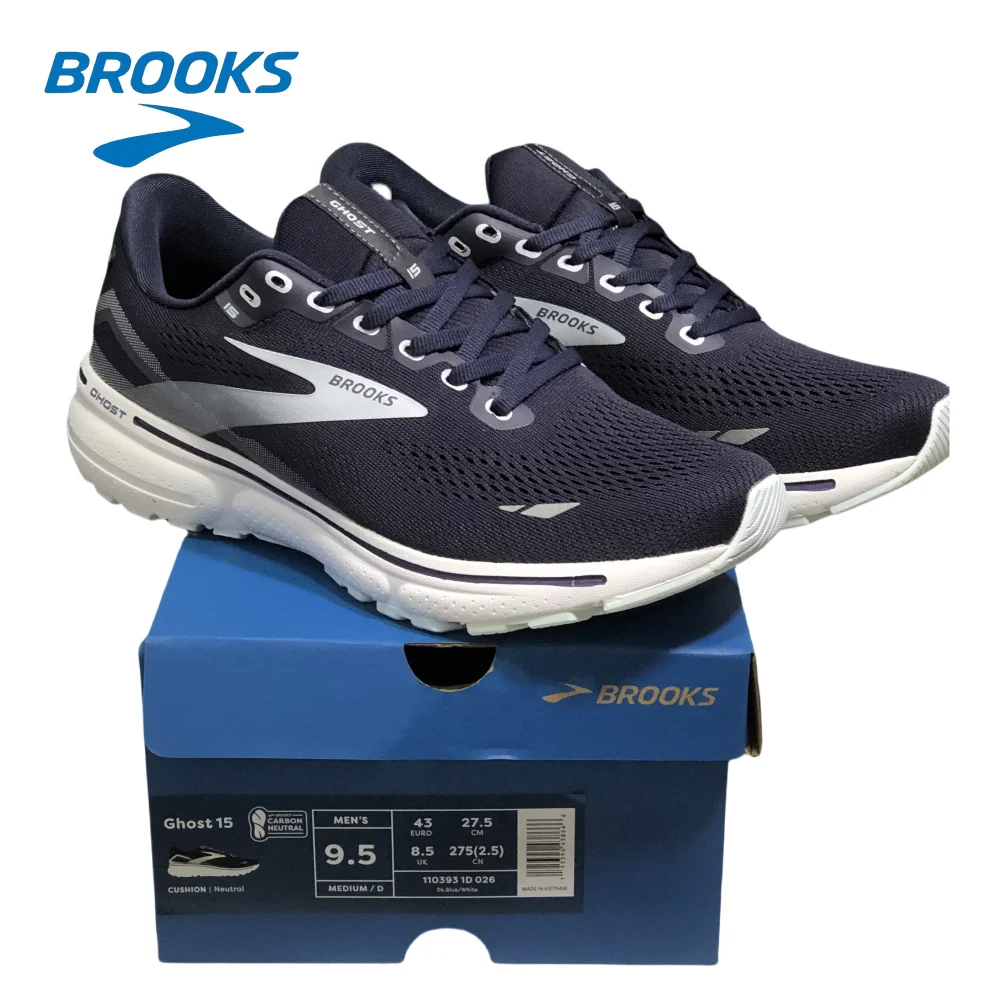BROOKS Men’s Ghost 15 Provides A Flexible Fit And Responsive Cushioning For Natural Movement