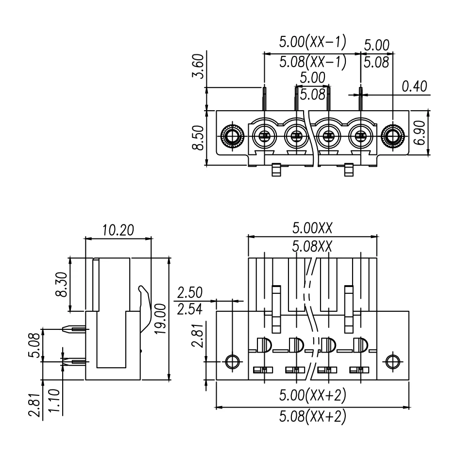 100PIN Green 5.08mm 2EDGAM 2ESDCRM PCB PLUG-IN TERMINAL BlOCK ICV 2,5 GF 1825695 PHOENIX CONTACT DEGSON
