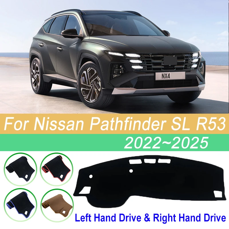 LHD RHD For Nissan Pathfinder SL R53 2022~2025 Car Dashboard Cover Instrument Panel Mat Sunshade Anti-slip Carpet Pad Accesories view 2