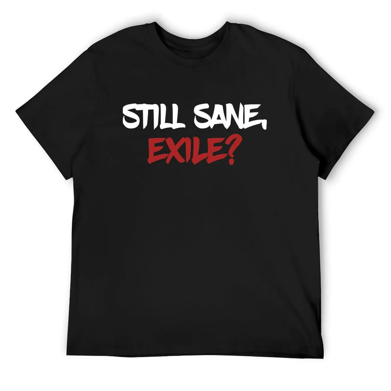 Needed Gifts Still Sane - Exile Halloween T-Shirt anime figures blacks vintage t shirts clothing for men