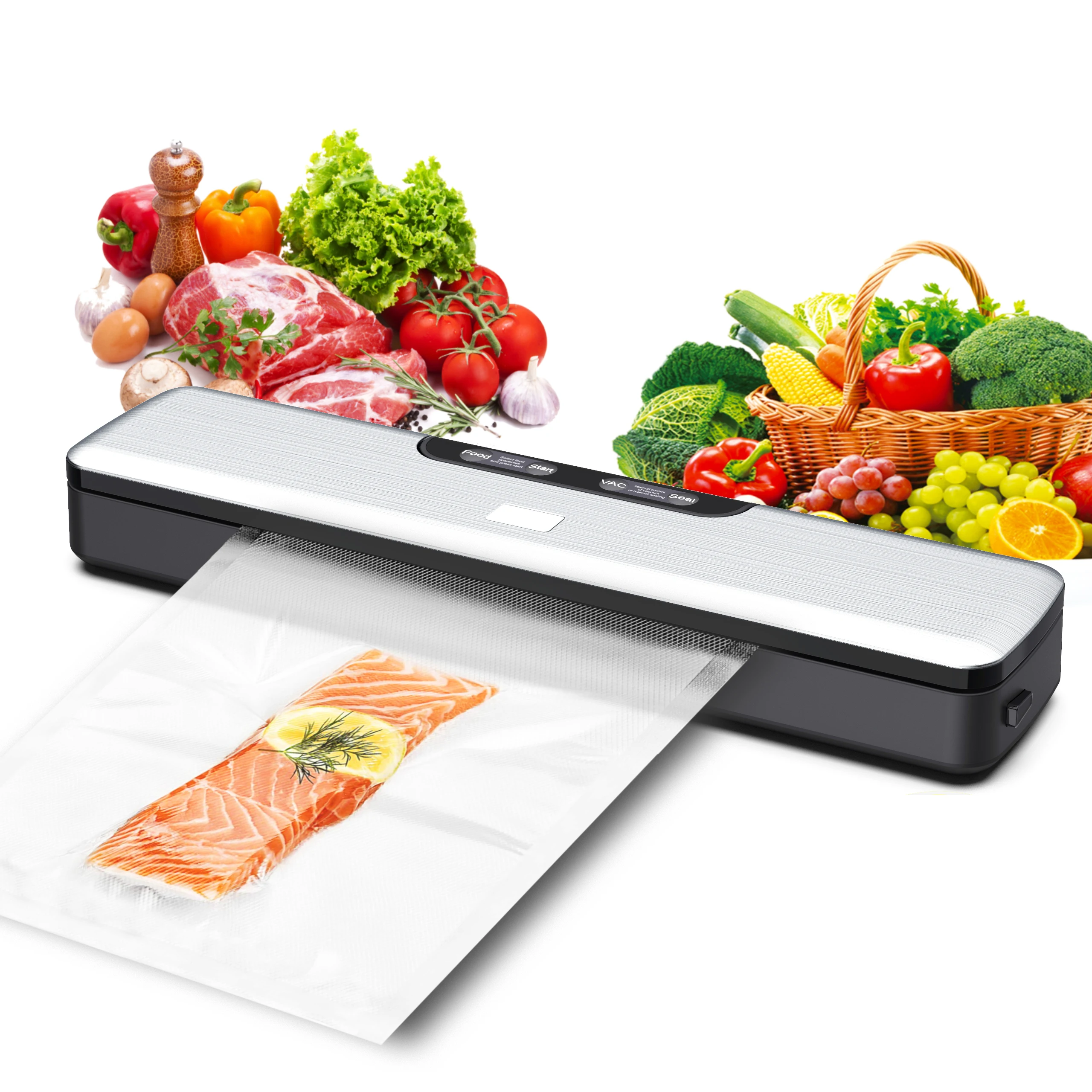

Best Luxury Multi-Function Vacuum Sealer Kit New Electric Power Source for Household Use Includes Storage Food Sealer Roll Bags