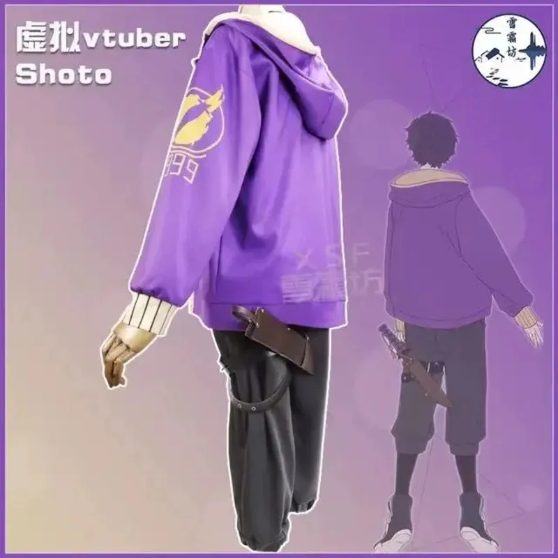 Ancla de ídolo Virtual vtuber Shoto shxtou ropa conjunto completo anime cosplay disfraz; 6'x, 9;y'