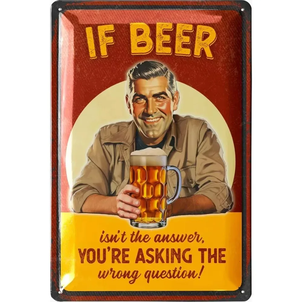 Beer Aficionados' Dream Decor: The Embossed Retro 
