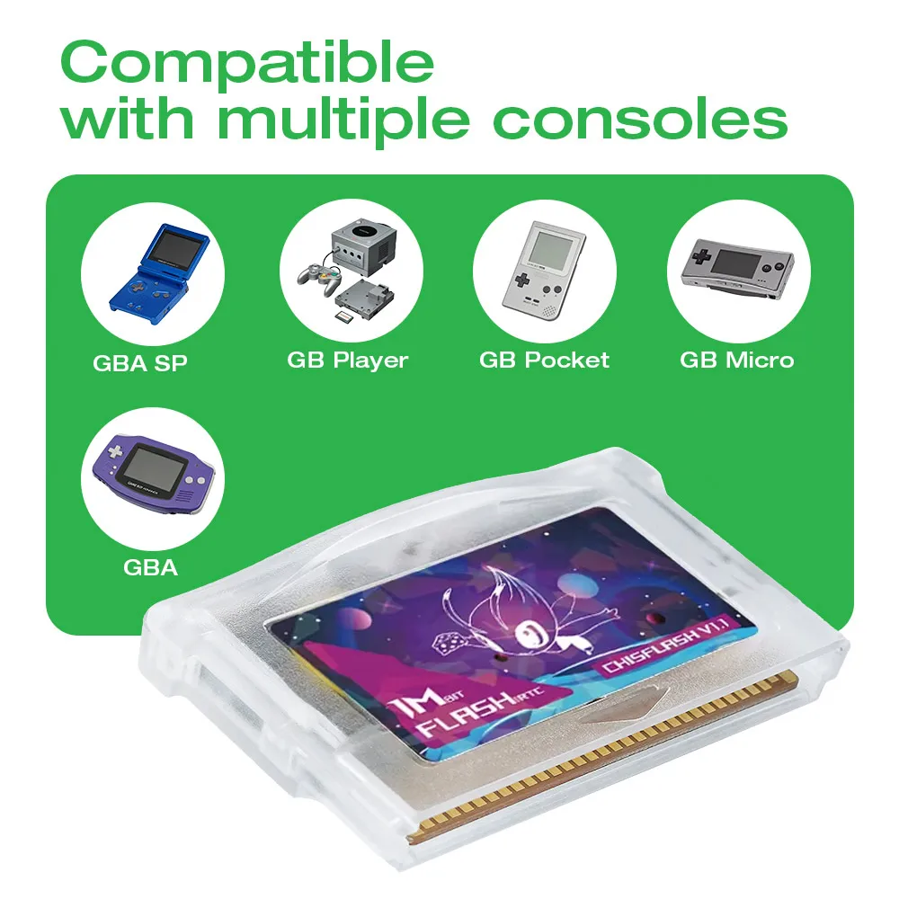 Rewritable ChisFlash V1.1 GBA RTC Cart(Original RTC Chip S35190