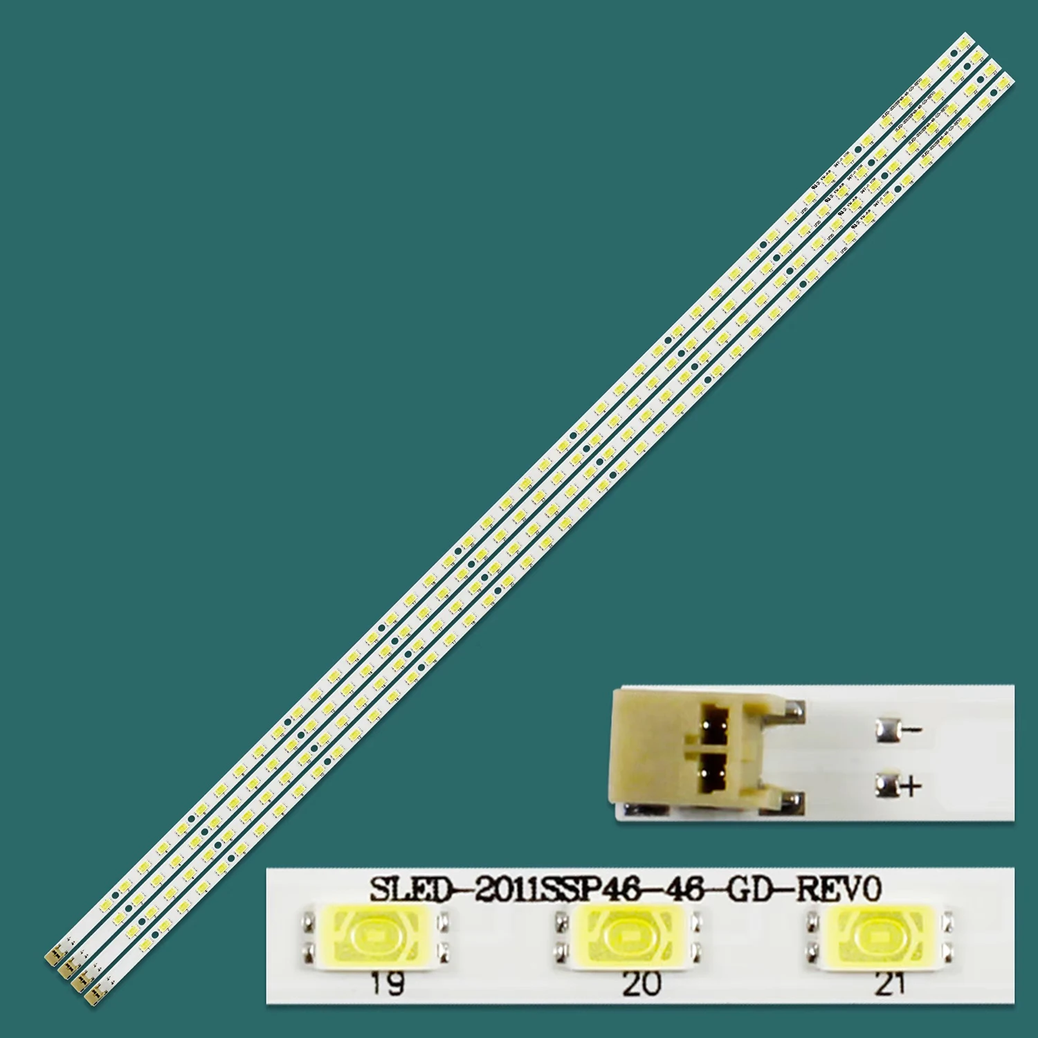 

4 шт. 46 светодиодов 522 мм светодиодная лента для подсветки для LCD-46LX430A GMF0334 LK460D3GW7RX SLED_2011SSP46_46_GD_REV0