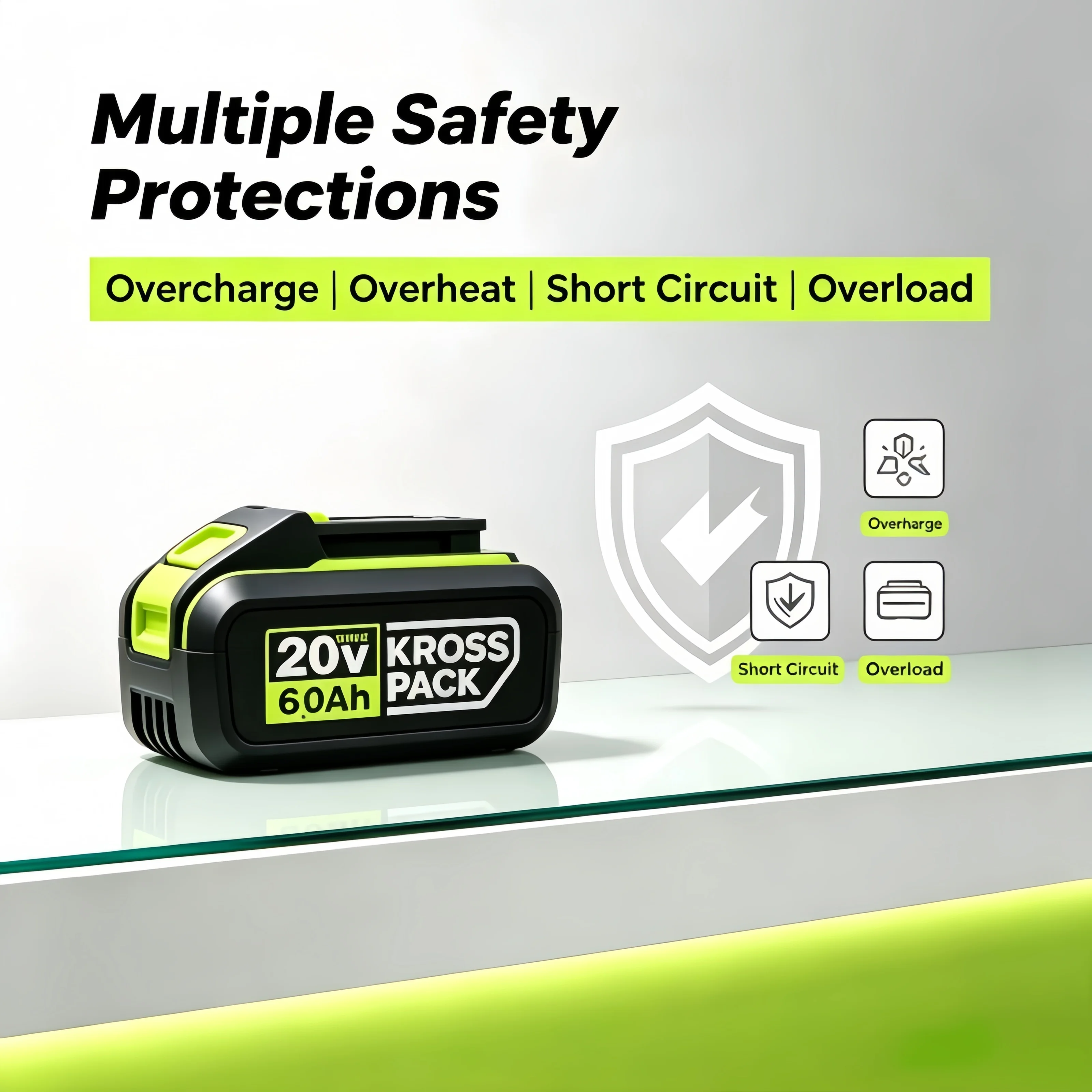 100% Original WORX 20V 6.0Ah 8.0Ah large-capacity Lithium battery For WORX Cordless Power Tools Replace WA3054