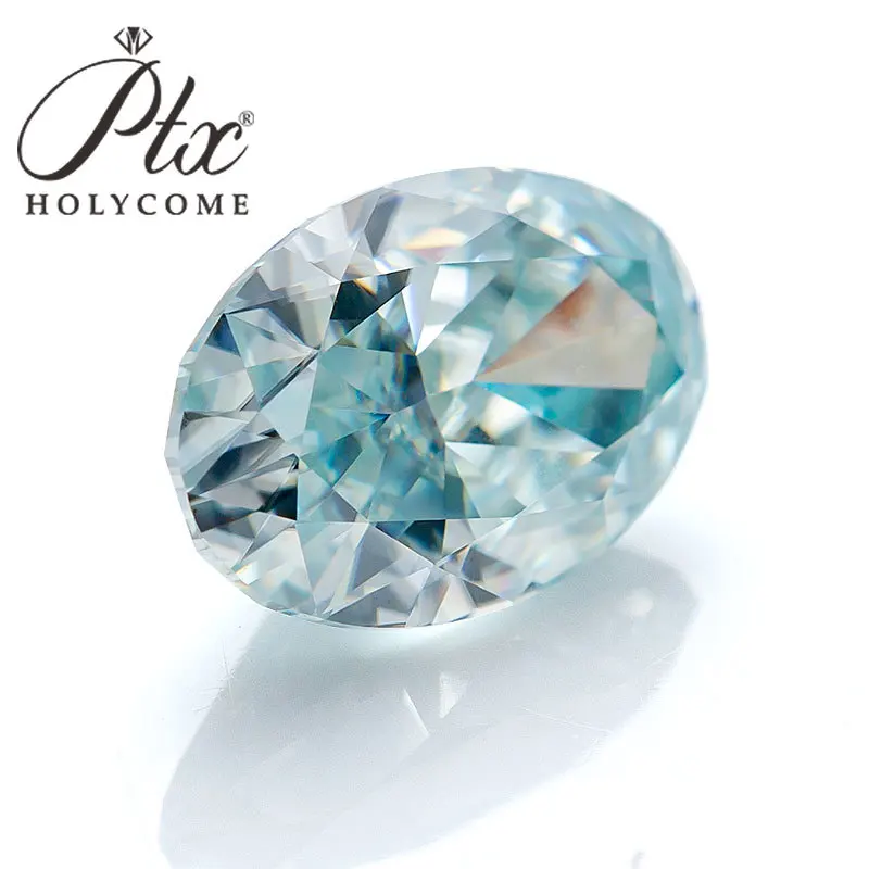 TopMoissanite diamante ovalado corte de hielo triturado VVS1 con certificado GRA piedras preciosas sueltas de fábrica de alta calidad para anillos de mujer collar