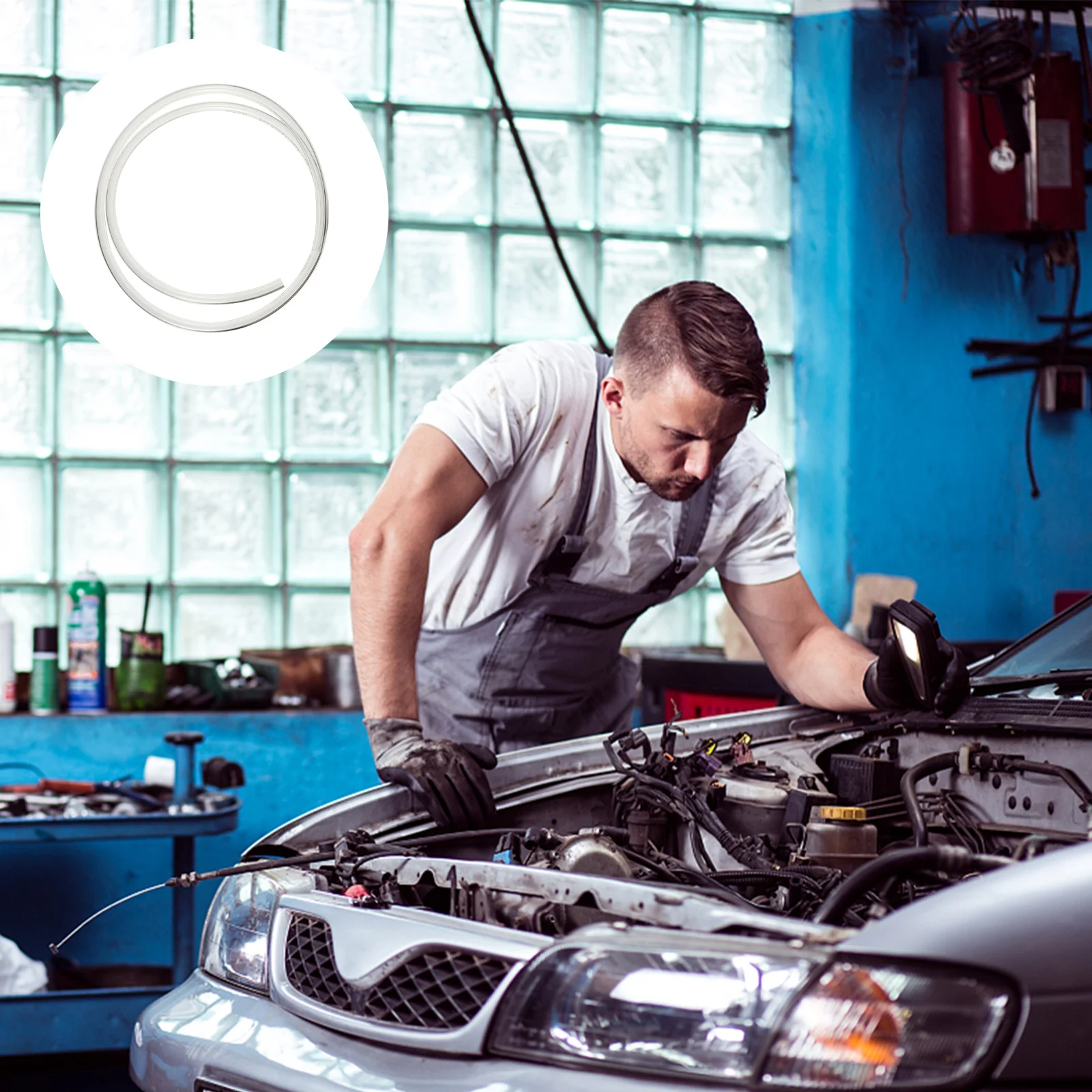 

3pcs Polyurethane Fuel Line Hose Oil Injection Tubing For Car Motorcycle Transparent Fuel Union Oil Tube Part Air Pipe Hose