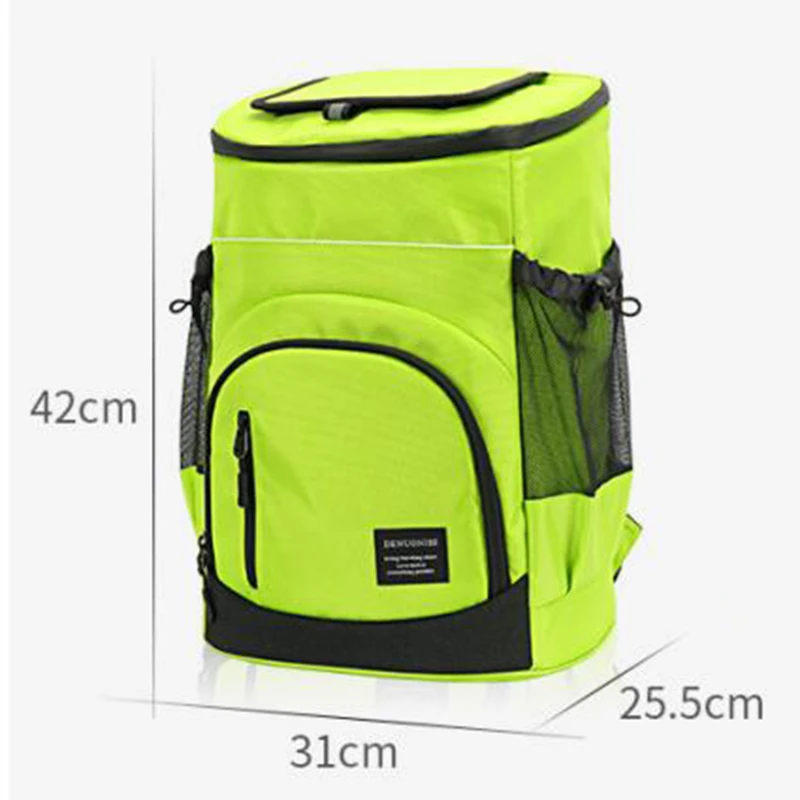 30L New Double Shoulder Outdoor Cooler Leak Proof Lightweight Insulation Bag Picnic Beer Cooler bag Soft Large 36 Cans Thermal B