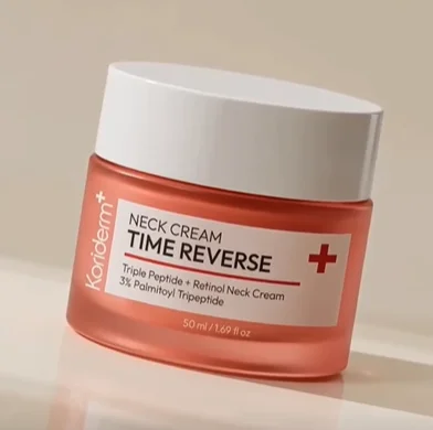 50ml Korean Koriderm Time Reverse Triple Peptide Retinol Neck Cream Fade Lines Tighten Restore Skin Elasticity Brand Neck Cream