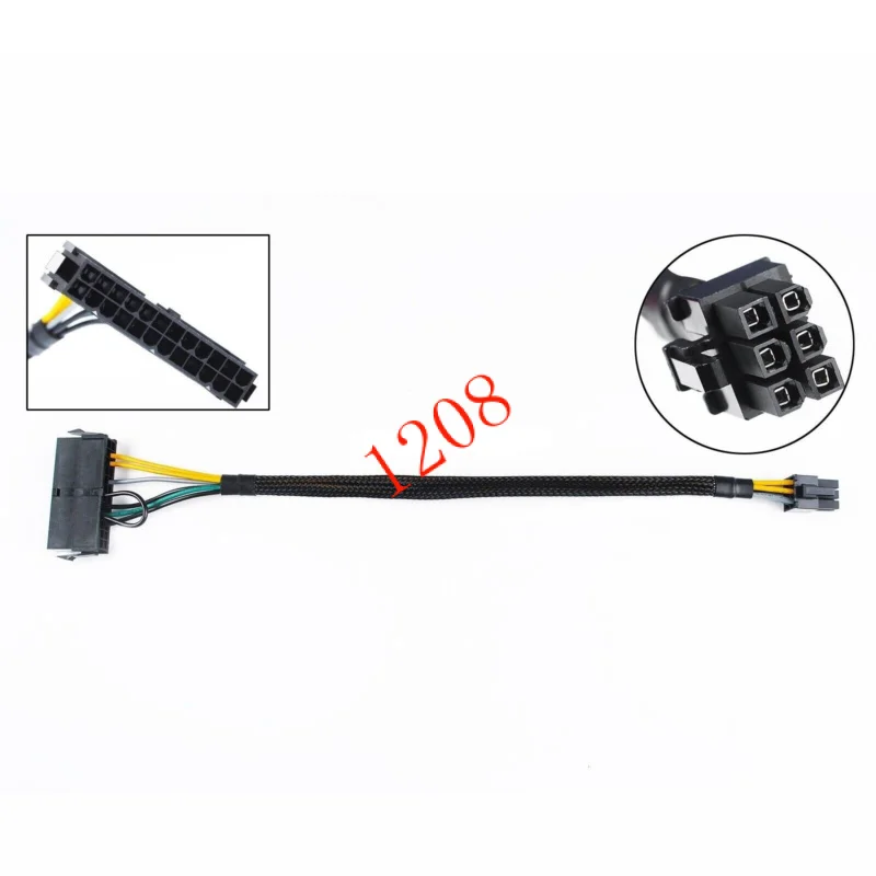 Lot 24Pin to 6 Pin ATX Power Cable Adapter For DELL Optiplex 3050 3060 3080 7050