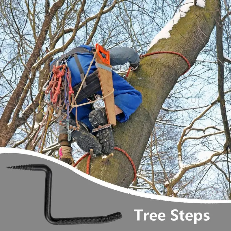 Tree Stand Steps Climbing Tree Stand Self-Tapping Screw Mount Slip-Resistant Climbing Tree Stand For Picking Rubber Coconuts