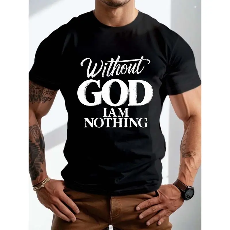 Men`S Plus Size Summer T-Shirt - 