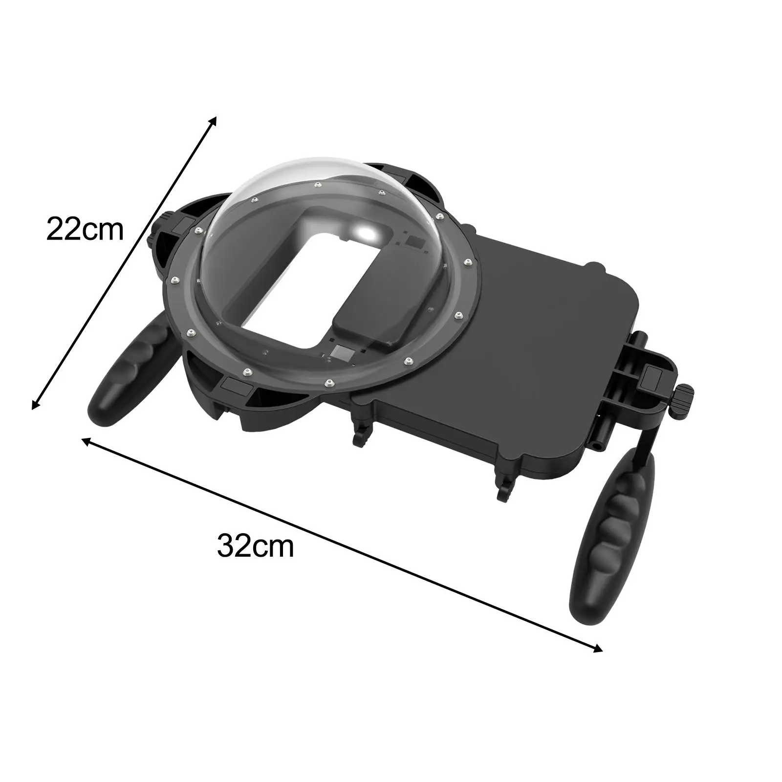 

Waterproof Smartphone Case for Diving with Clear Dome Port Accessory