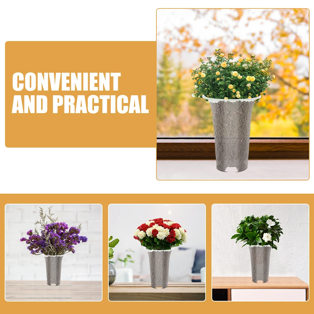 

8pcs Orchid Pot Large Tall PP Planters Flower Holder Garden Supplies Decorative Succulent Flowerpots