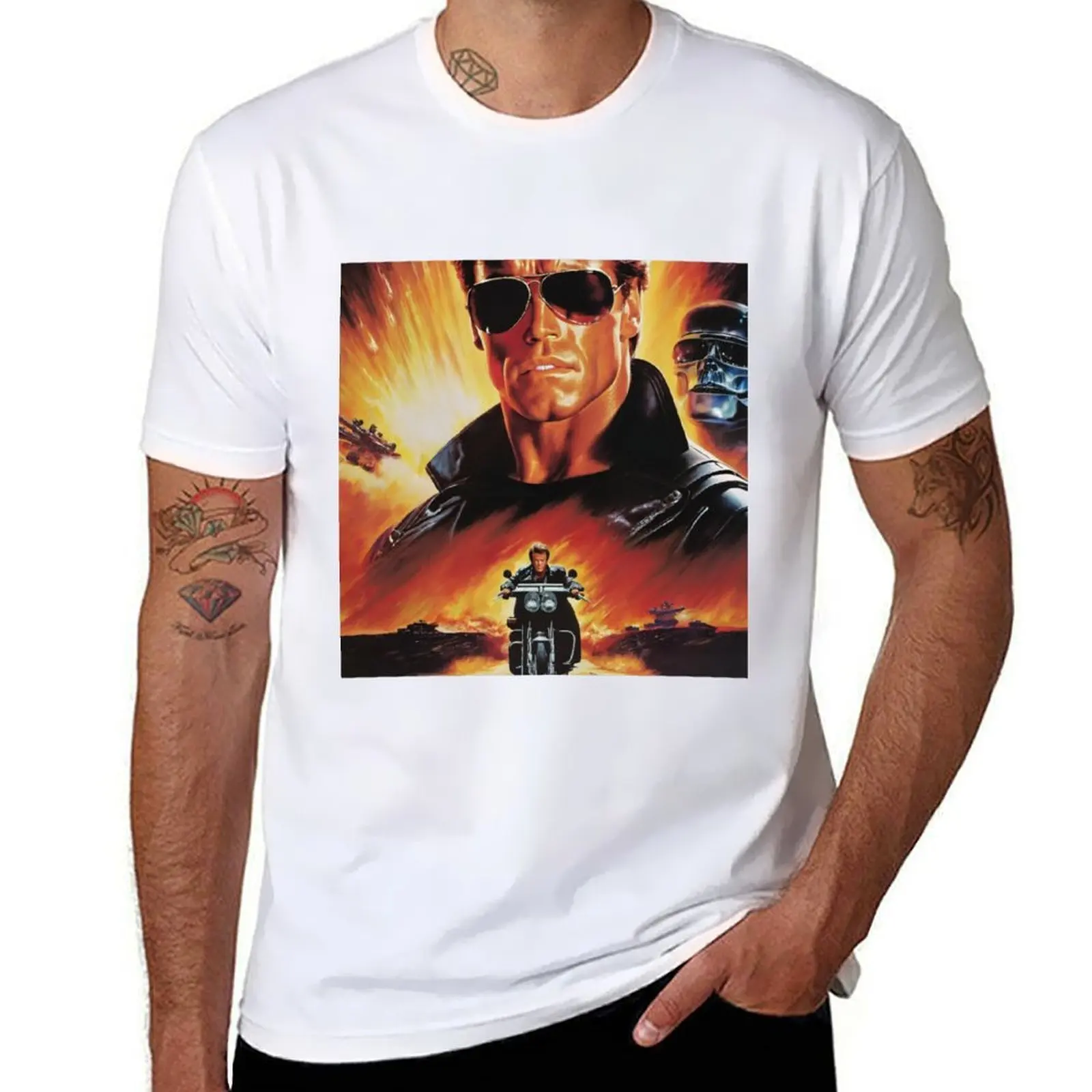 

The Terminator Fanart Poster T-Shirt t shirt for man 100 percent cotton t shirts with prints T-Shirt