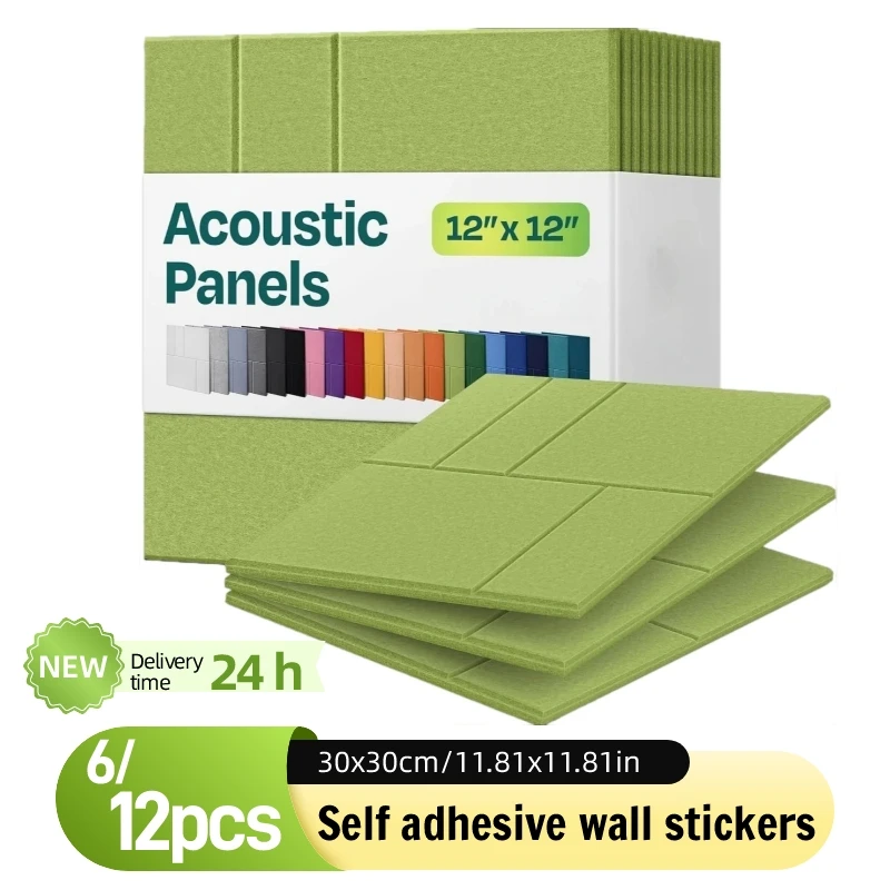 Sound Absorbing Acoustic Panels for Wall Studio Office Home Theater Recording Room Noise Reduction Decorative Wall Stickers