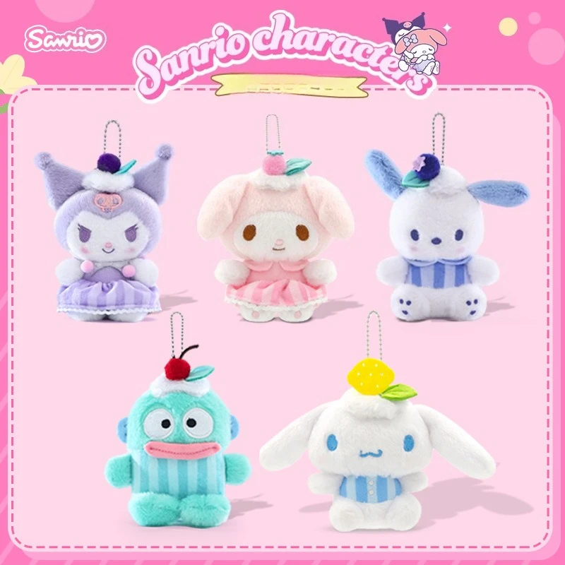 

Miniso подлинный Sanrio авторизованный библиотека хорошего настроения Lomi Melody половина рыбы плюшевый рюкзак брелок кулон