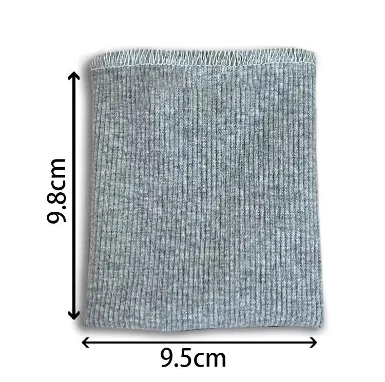 Cotton Knitted Rib Fabric Sewing For DIY Clothing Stretchy Threaded Hem Cuff Collar Sweatshirt Decorative Craft 1 pair