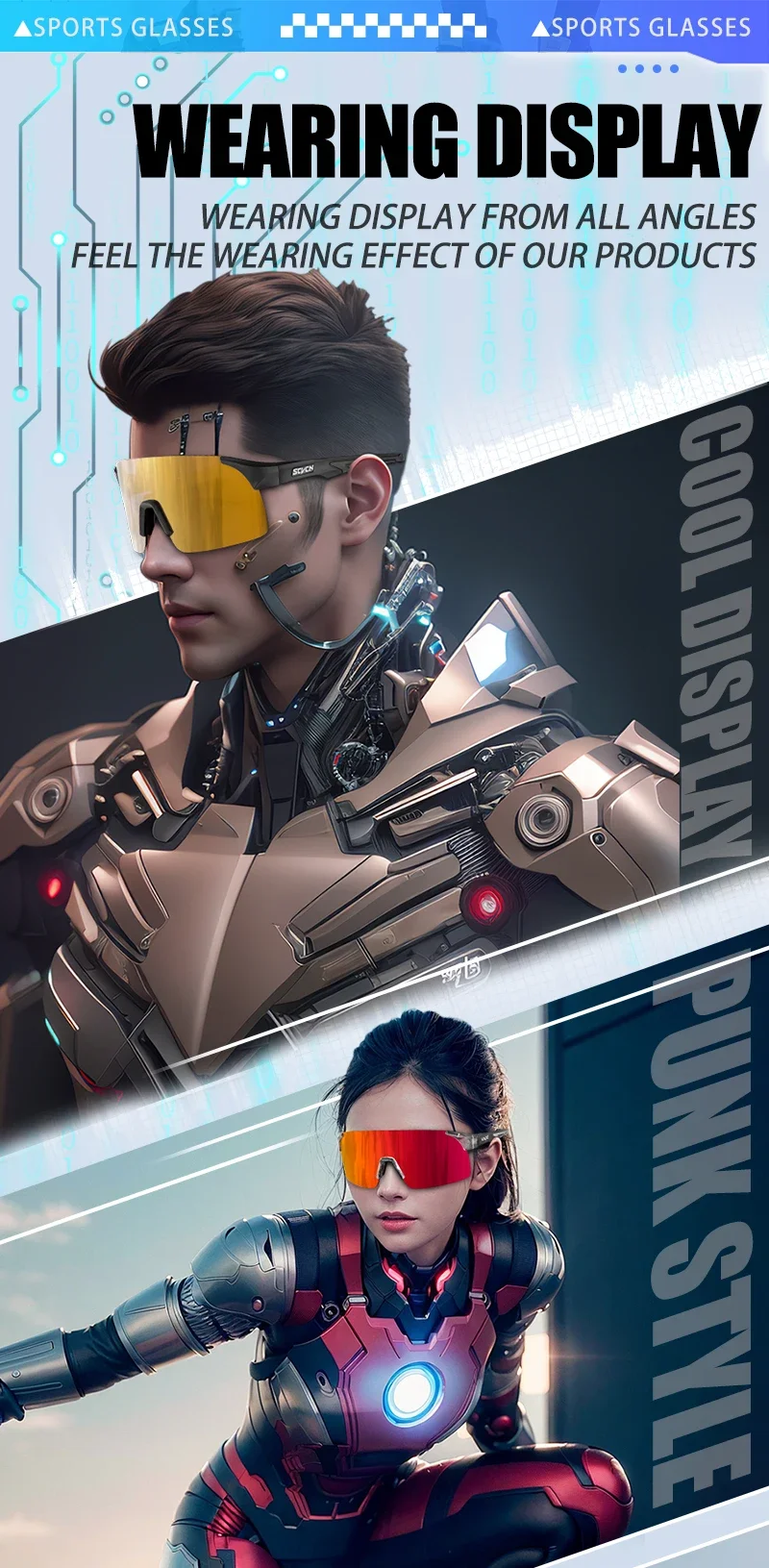 SCVCN NEUE Mode Radfahren Sonnenbrillen für Männer Frauen MTB Angeln Golf Fahren Luxus Fahrrad Brille Shades 2024 Photochrome UV400 – Detail 10