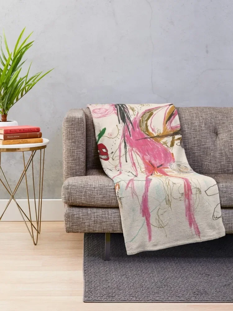 Beabadoobee - beatopia Throw Blanket Dorm Room Essentials Plaid on the sofa