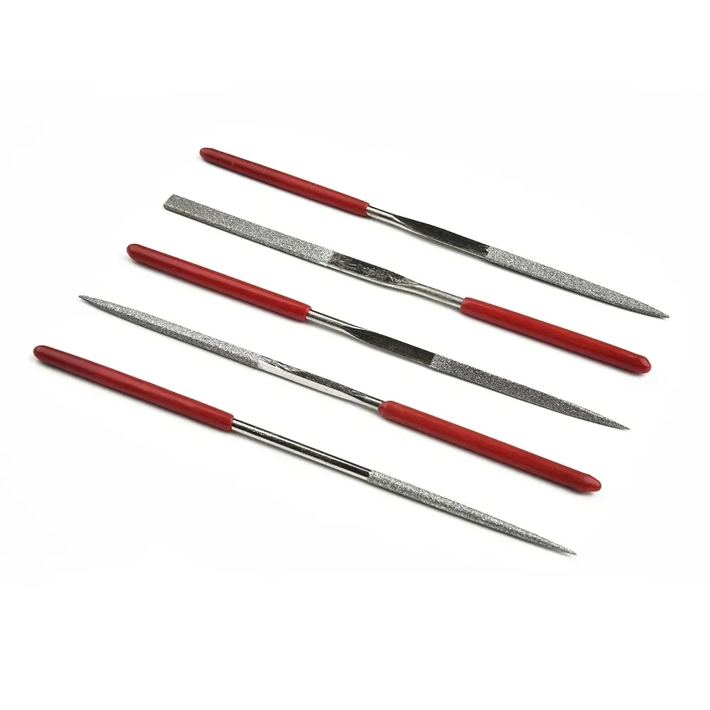 5pcs Diamond Needle File Set For Jewelry Metal Wood Ceramic Glass Stone Craft Sharping Working Hand Carving Tools