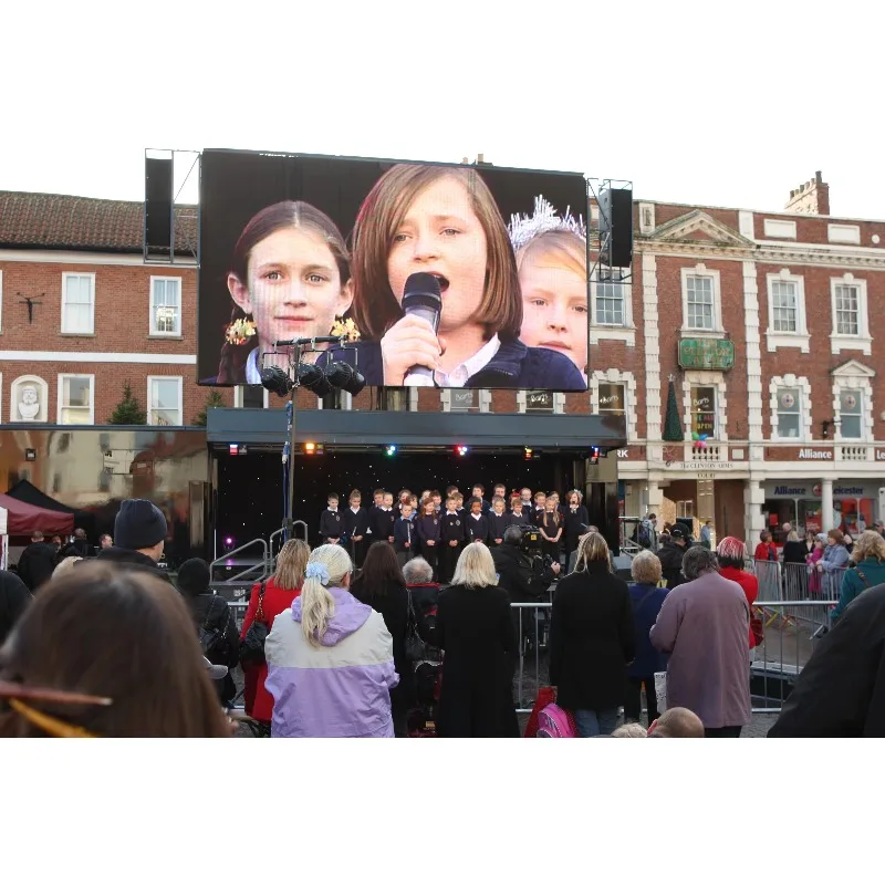 

HD P3.91‑P4.81 Outdoor LED Screen 960x960mm 1000x500mm With Display Racks For Stage Advertising Event Rental