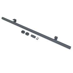 DIYHD 100cm Black Sliding Library ladder  Hardware Extension Track,Excludes Rollers,for Hook Hardware kit