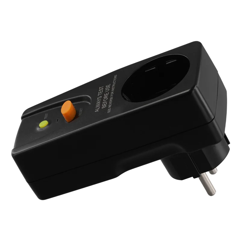 

B97A-4X 16A Gfci Leakage Protection Plug Home Circuit Breaker Cutout Switch Safety Personal Protection Plug Black,EU Plug