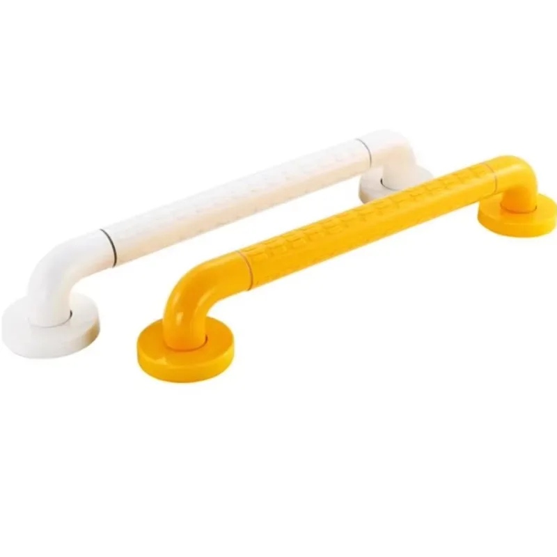 White Bathroom Grab Bar Wall Mount, Safety Handrail Grip Handle, Anti-slip Support Rail for Elderly Shower Toilet