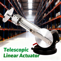 3XLR Actuator Reciprocating Linear Actuator Stroke 65mm Speed Adjustment Mini Telescopic Linear Actuator with Suction Cup 3-24V
