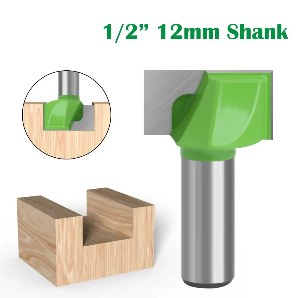 

1 шт., 1/2 дюйма, 12,7 мм, фреза с хвостовиком, резьба по дереву, чистка нижней части, прямая фреза, чистая деревообрабатывающая мощность, машина-C