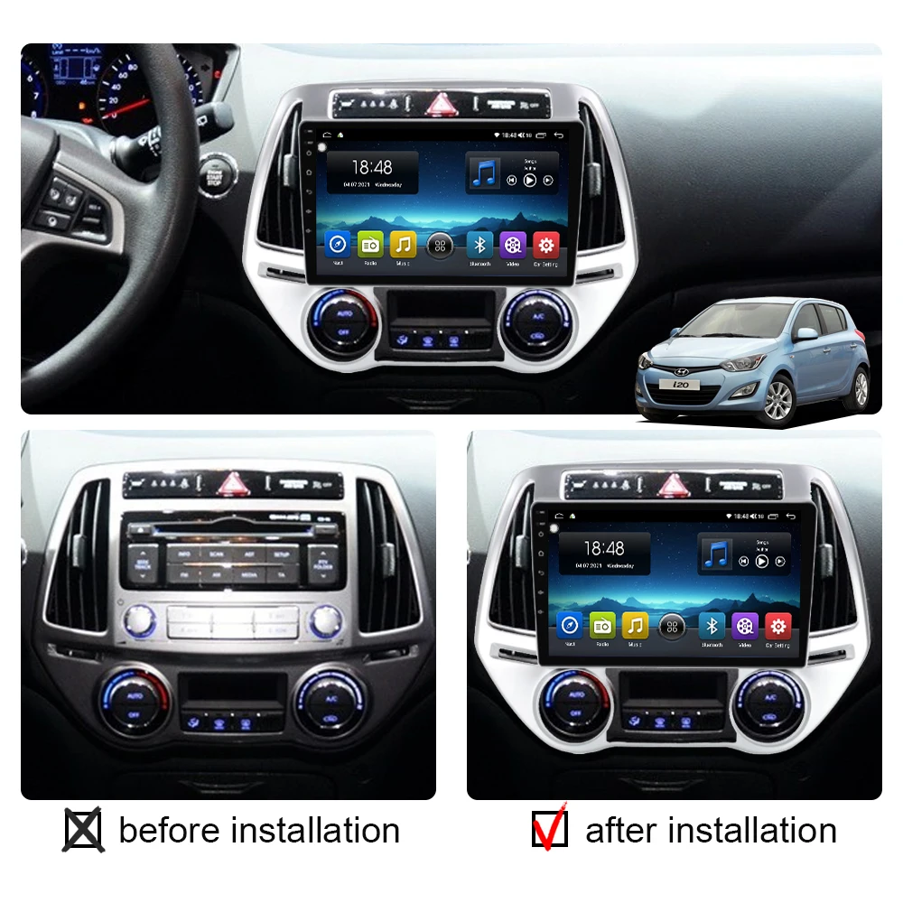 Car Radio Android 12 Auto Stereo For Hyundai i20 2012 - 2014 Multimedia Video Player Carplay 2din Autoradio GPS Navigation DSP