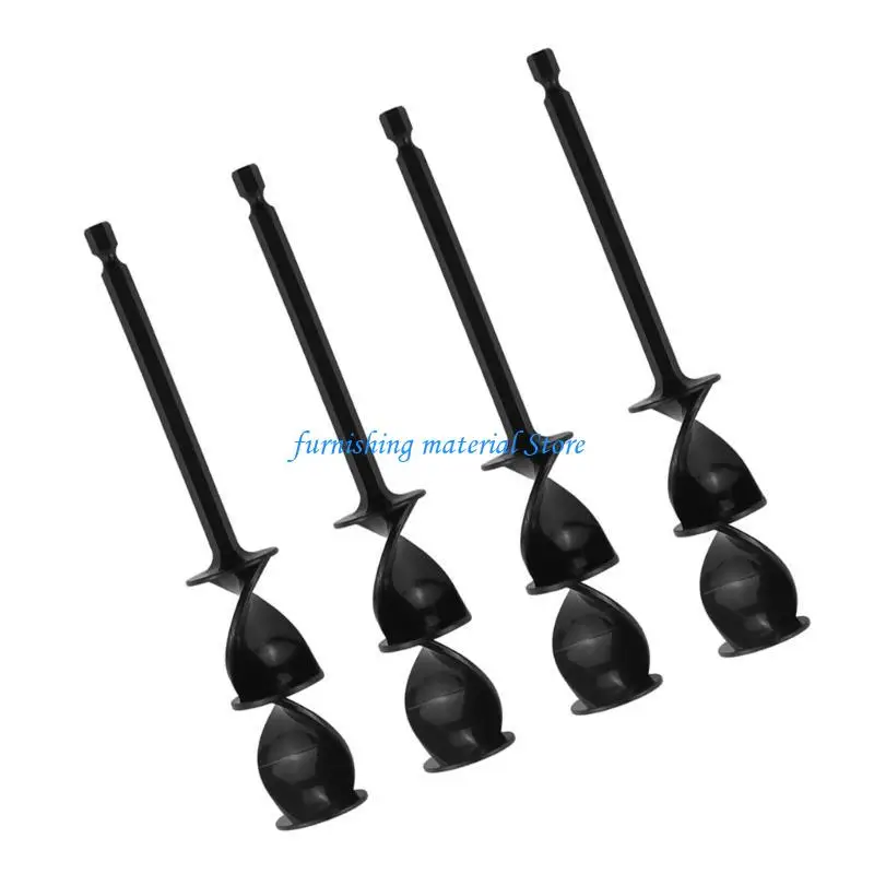 

Y5GD 4PCS Shanks Epoxy Resins Mixers Helixs Drill Attachment Paint Stirring Rod