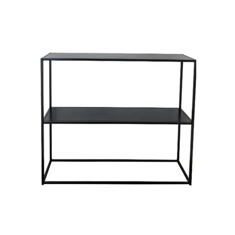 Nordic wrought iron entrance table shelf living room baffle decorative wall side table modern simple wall entrance table bookshe