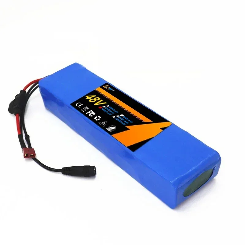 E-bike Battery Pack 48v 100Ah 18650 Lithium Ion Battery Pack 13S2P Bike Conversion Kit Bafang1000w and 54.6V 2A Charger+ Plug