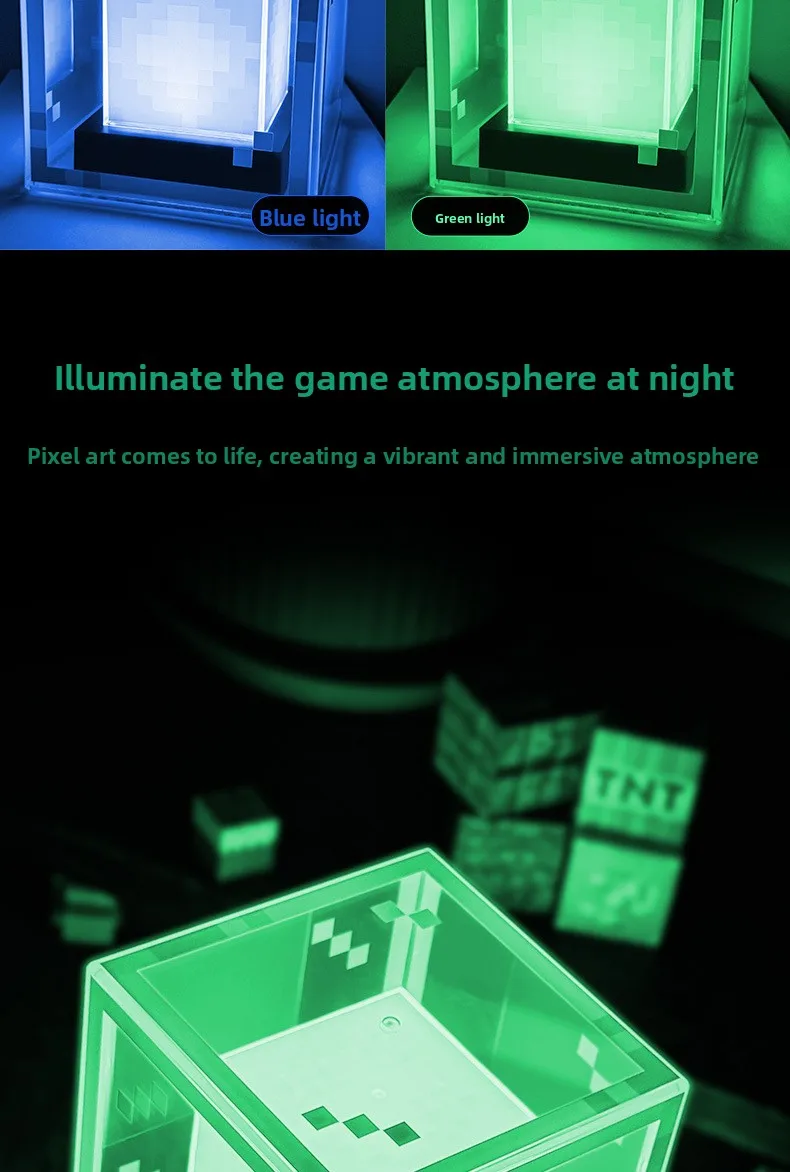 أربعة ألوان تغيير ضوء منارة مصباح قابلة للشحن مصباح الزخرفية متوهجة لعبة ملحق سطح المكتب زخرفة هدية ضوء الليل