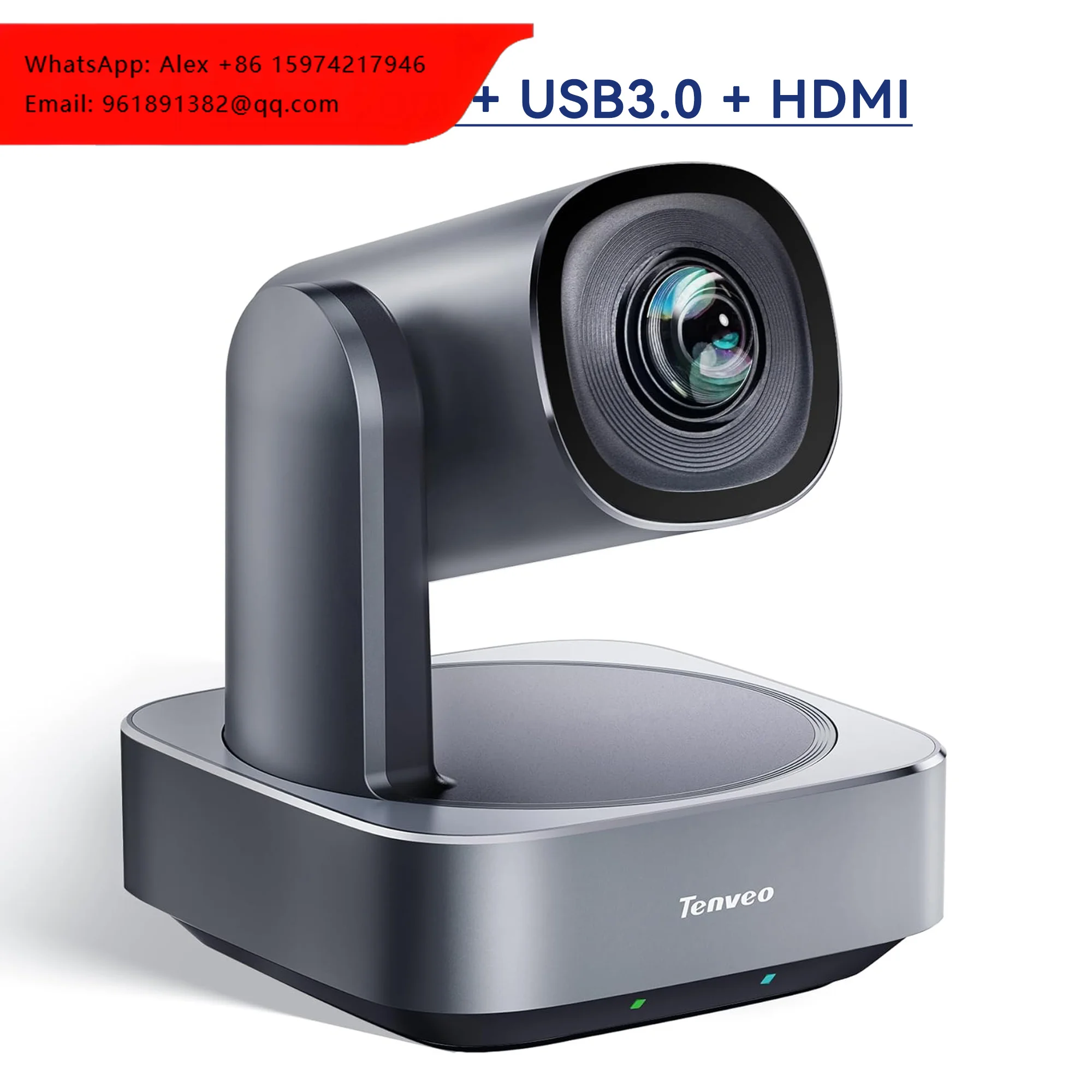 

Tenveo VL20H 1080p60fps 20X Zoom PTZ Conference Camera Auto Tracking Easy Preset USB HDMI Video Camera For Remote Meeting