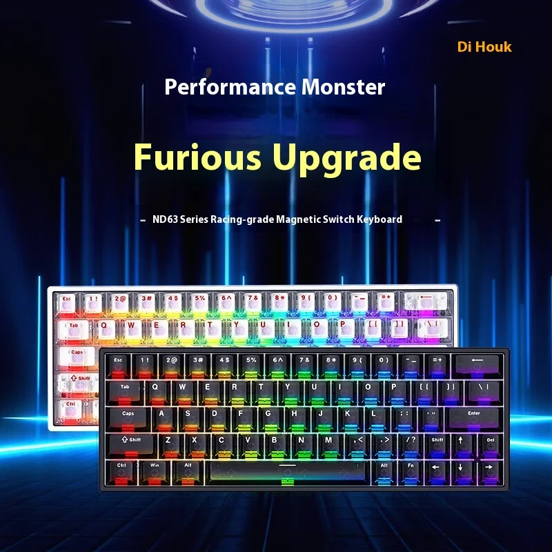 IROK ND63 Ultra/ND63 Max Hall-Effect Switch Keyboard Wired Magnetic Switch Mechanical Keyboard 8000Hz Gaming Keyboard Accessory
