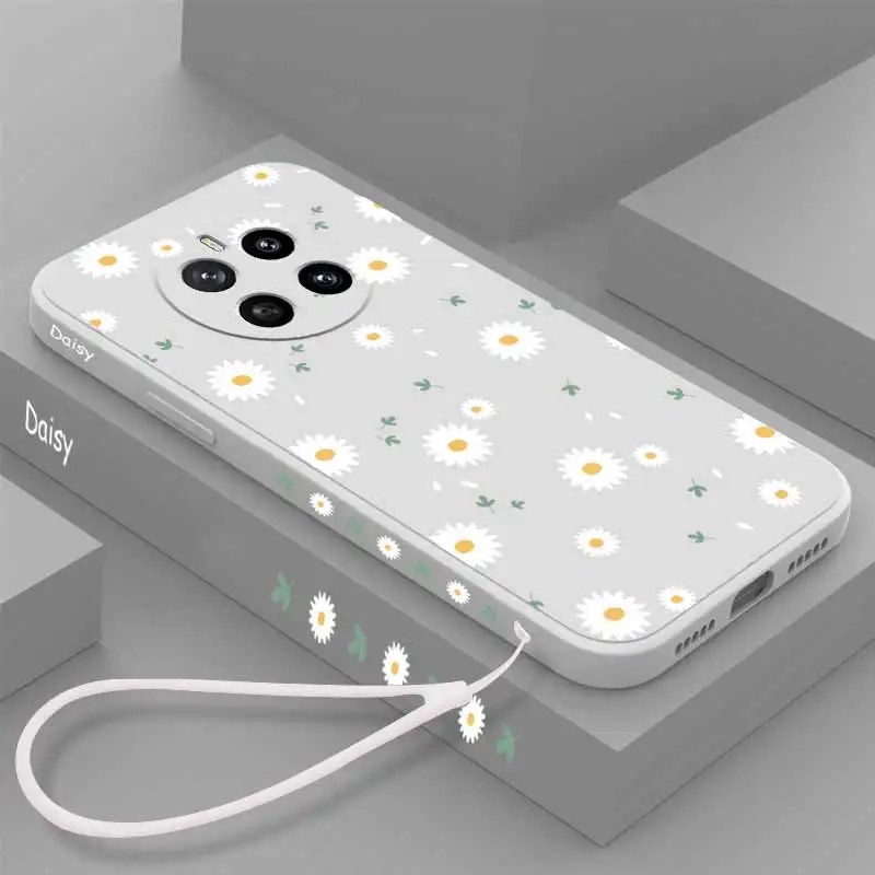 

Силиконовый чехол для телефона Magic 7 Sunny Sunflower с жидким ремешком для Honor Magic7