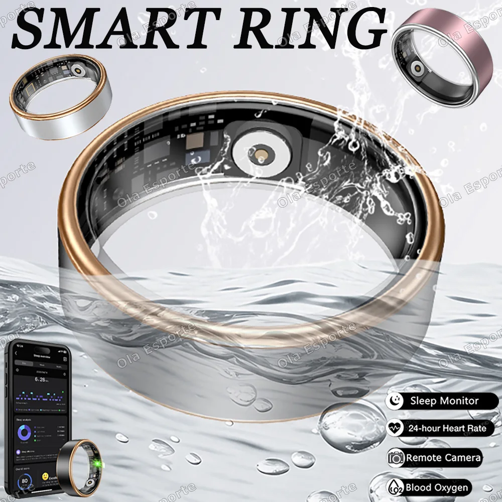 

New Smart Ring 2025 Heart Rate Sleep Health Monitoring GPS Track Waterproof Fitness Sports Smartring For Men Women Holiday Gifts