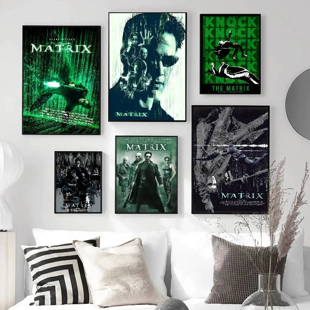 الكلاسيكية فيلم M-Matrix نوعية جيدة يطبع والملصقات ورق أبيض يطبع الملصقات الفنية جدار ديكور #3